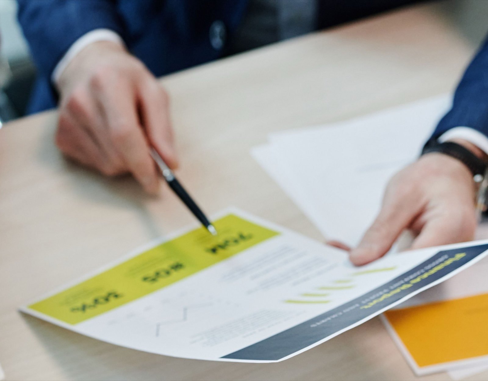 Reviewing figures in a printed report